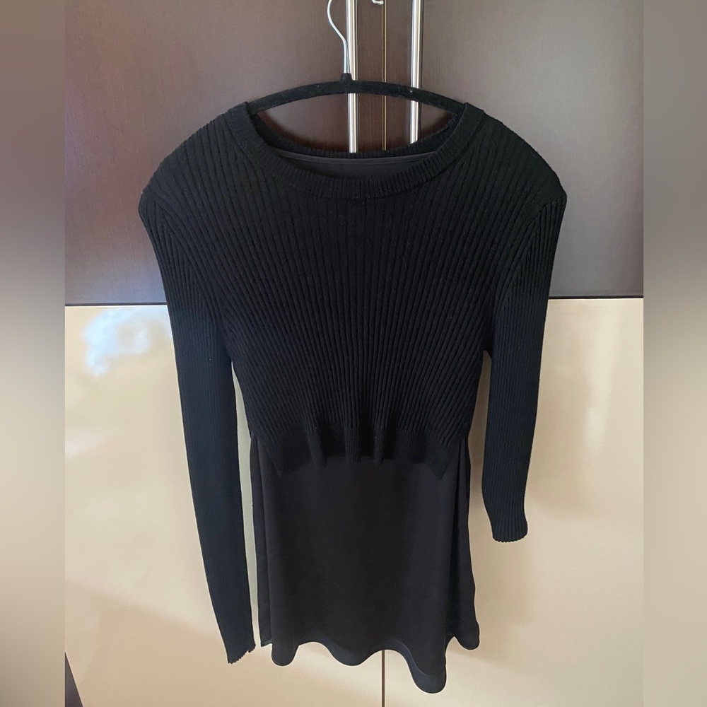 Allsaints Tunic with Mixed Sweater and Silk